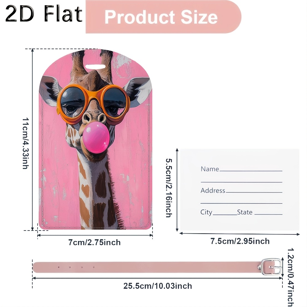 Cute Giraffe Luggage Tag Trave - Label Maker review and price