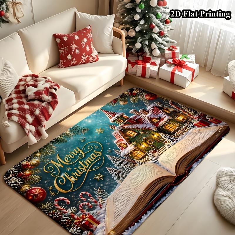 1pc 2D Flat Christmas Rug, Mag - Commercial Book Printing Machines review and price